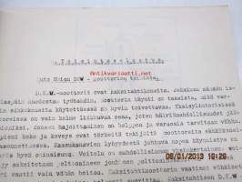 Kiinteiden DKW-polttomoottorien yleinen käyttö- ja huolto-opas (Insinööritoimisto TeRa, Helsinki 1945)