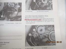 Kawasaki KMX125 Motorcycle Service Manual -korjaamokirja