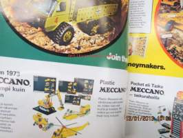 Meccano sarjat ja uutuudet 1973 -myyntiesite