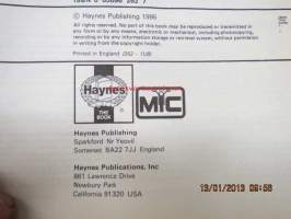 Honda CB400 &amp; CB550 Fours 408cc.-544cc. 1973 to 1977 Haynes Owners workshop manual