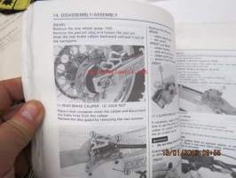 Honda CR125R 1989 owner´s maintenance manual -omistajan huolto-ohjekirja