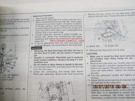 Honda CR125R 1989 owner´s maintenance manual -omistajan huolto-ohjekirja