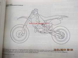 Honda CR80R 1991 owner´s maintenance manual -omistajan huolto-ohjekirja