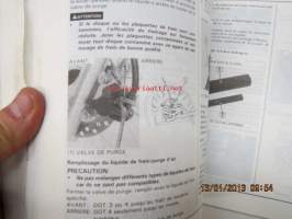 Honda CR80R 1991 owner´s maintenance manual -omistajan huolto-ohjekirja