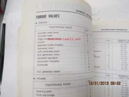 Honda XL250S Shop Manual -korjaamo-ohjekirja
