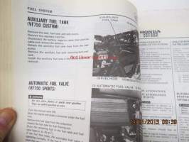 Honda VF750 Sports, VF750 Custom Shop Manual -korjaamokirja