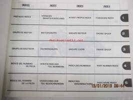 Honda VT750C v,w, VT750C2v,w Parts Catalogue -varaosaluettelo -korjaamokirja