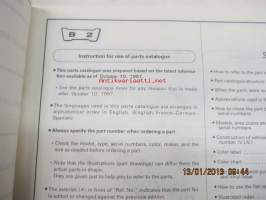 Honda VT750C v,w, VT750C2v,w Parts Catalogue -varaosaluettelo -korjaamokirja
