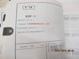 Honda VT750C v,w, VT750C2v,w Parts Catalogue -varaosaluettelo -korjaamokirja