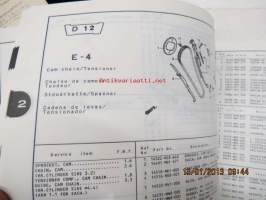 Honda VT750C v,w, VT750C2v,w Parts Catalogue -varaosaluettelo -korjaamokirja