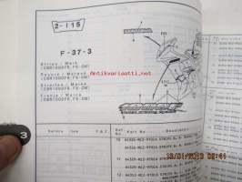 Honda CBR1000Fp,r,s,t,v Parts Catalogue -varaosaluettelo