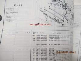 Honda CBR1000Fp,r,s,t,v Parts Catalogue -varaosaluettelo
