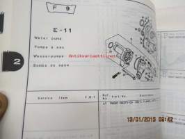 Honda CBR1000Fp,r,s,t,v Parts Catalogue -varaosaluettelo