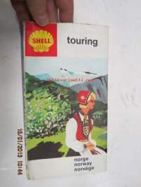 Shell Touring Norge-Norway Veikart - Road map 1965 -tiekartta