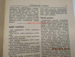 Canadan Viesti - hengellinen kuukausijulkaisu suomalaisille kodeille 1955