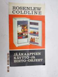 Rosenlew Coldline jääkaappien käyttö- ja hoito-ohjeet