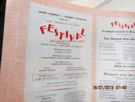 Bal du Moulin Rouge Paris - Festival Fantaisie de Rêve -tunnetun kabareen ohjelmakirjanen vuodelta 1974