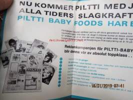 Piltti Baby-foods - nami-mat i burk - mainoskampanjajuliste kauppiaille