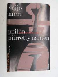 Peiliin piirretty nainen