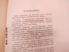 Ab Timmann &amp; Fischer Oy Helsingfors / Helsinki -suklaan ja kaakaon tukkuluettelo (Reichardt)