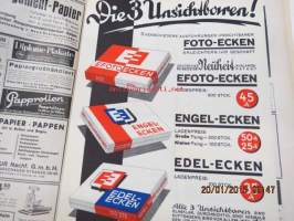Wochenschrift für Papier -saksalainen paperialan ammattilehti, messunumero 1.3.1934