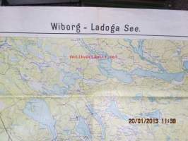 Wiborg - Ladoga See, September 1918 -saksalainen kartta