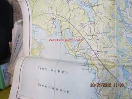 Wiborg - Ladoga See, September 1918 -saksalainen kartta