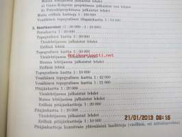 Maanmittaushallituksen karttaluettelo 31.10.1963