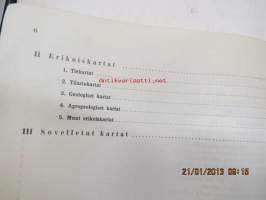 Maanmittaushallituksen karttaluettelo 31.10.1963