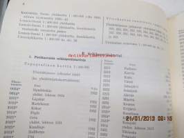 Maanmittaushallituksen karttaluettelo 31.10.1963