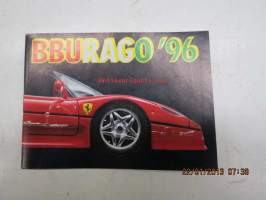 Bburago -Burago 1996 -pienoismalliautojen tuoteluettelo