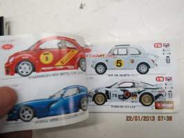 Bburago - Burago 2001 -pienoismalliautojen tuoteluettelo