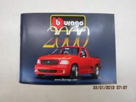 Bburago -Burago 2000 -pienoismalliautojen tuoteluettelo