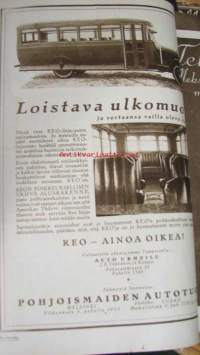 Suomen Kuvalehti 1926 nr 16, Reo automainos, tulennielijöitä, metsänvartija Juho Holm, uutiskuvia: Naantalin Kaivohuone - lumen tuhoja