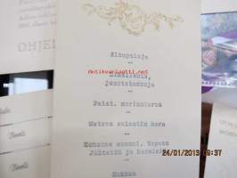 Ruokalistoja, menuja 1930-40 luvuilta noin 20 kpl