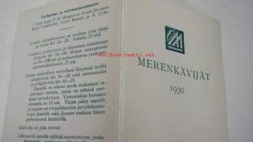 Merenkävijät 1930 kesäohjelma