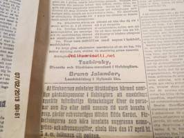 Hufvudstadsbladet Extranumer Lördagen den 13 april 1918 + Söndagen 14 april + Måndagen 15 april + Tisdagen 16 april -Helsingin takaisinvaltauksen ja saks.