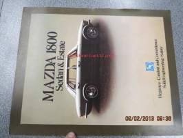 Mazda 1800 Sedan &amp; Estate 1972 -myyntiesite