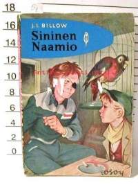 Sininen naamio  punainen sulka 10