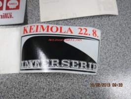 Keimola Interserie / Puhtaammalle tielle Shell ASD-bensiinillä / kaksipuolinen tarra / sticker