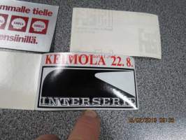 Keimola Interserie / Puhtaammalle tielle Shell ASD-bensiinillä / kaksipuolinen tarra / sticker