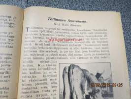 Punainen Kalenteri 1930 sis. mm. artikkelit; Simo Hurtta ja ihmissyöntiä Suomessa, Kanadan siirtolaiselämää, Töllinmies Amerikassa, Kaniininhoidosta, Ay-liike