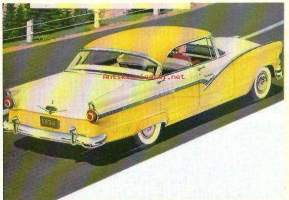 Ford Fairlane Fordor Victoria m 1956 - autopostikortti