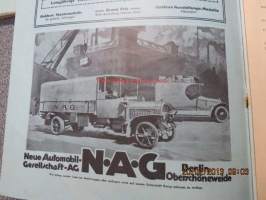 Automobil-Rundschau - Zeitschrift des Mitteleuropäischen Motorwagen-Vereins, Mitte November 1913 -varhainen autolehti