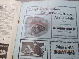 Automobil-Rundschau - Zeitschrift des Mitteleuropäischen Motorwagen-Vereins, Mitte November 1913 -varhainen autolehti