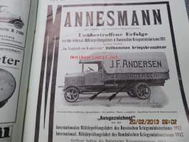 Automobil-Rundschau - Zeitschrift des Mitteleuropäischen Motorwagen-Vereins, Ende Oktober 1913 -varhainen autolehti