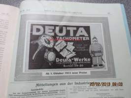 Automobil-Rundschau - Zeitschrift des Mitteleuropäischen Motorwagen-Vereins, Ende Oktober 1913 -varhainen autolehti