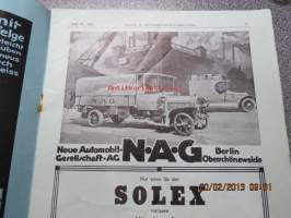 Automobil-Rundschau - Zeitschrift des Mitteleuropäischen Motorwagen-Vereins, Ende September 1913 -varhainen autolehti
