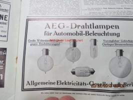 Automobil-Rundschau - Zeitschrift des Mitteleuropäischen Motorwagen-Vereins, Ende September 1913 -varhainen autolehti