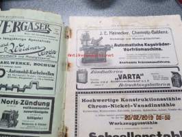 Automobil und Flugzeugtechnische Zeitschrift Der Motorwagen 20. Novembewr 1912 -varhainen saksalainen autolehti